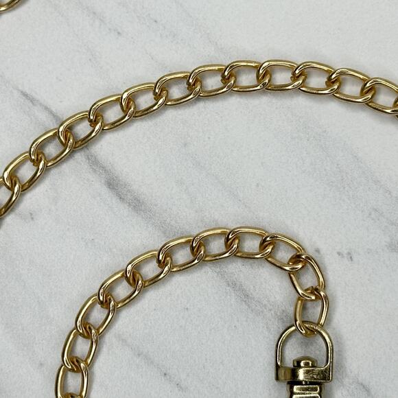 Gold Tone Chain Link Purse Handbag Bag Replacement Strap ✨ - Picture 9 of 12
